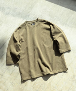 ▲BEAMS / カノコ クルーネック 7分袖