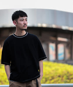 ▲アウトステッチ ルーズフィット Tシャツ