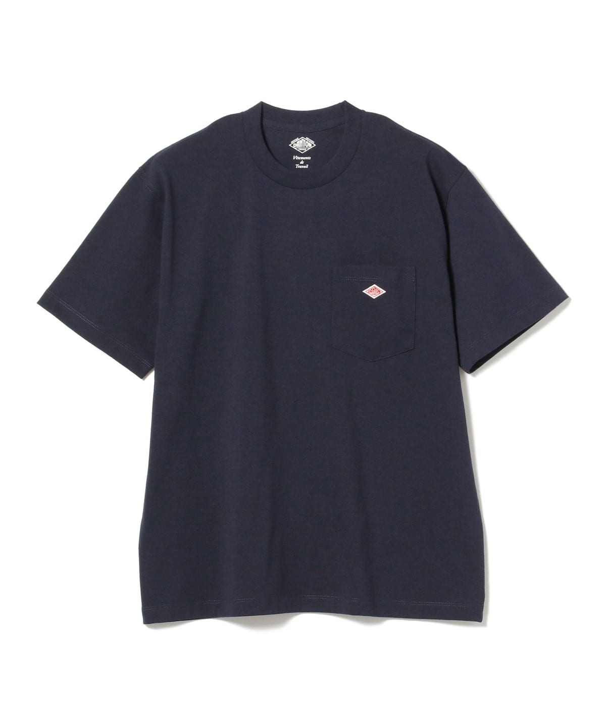 DANTON �_���g�� / POCKET T-SHIRT T�V���c�E�J�b�g�\�[ MEN NAVY XXL