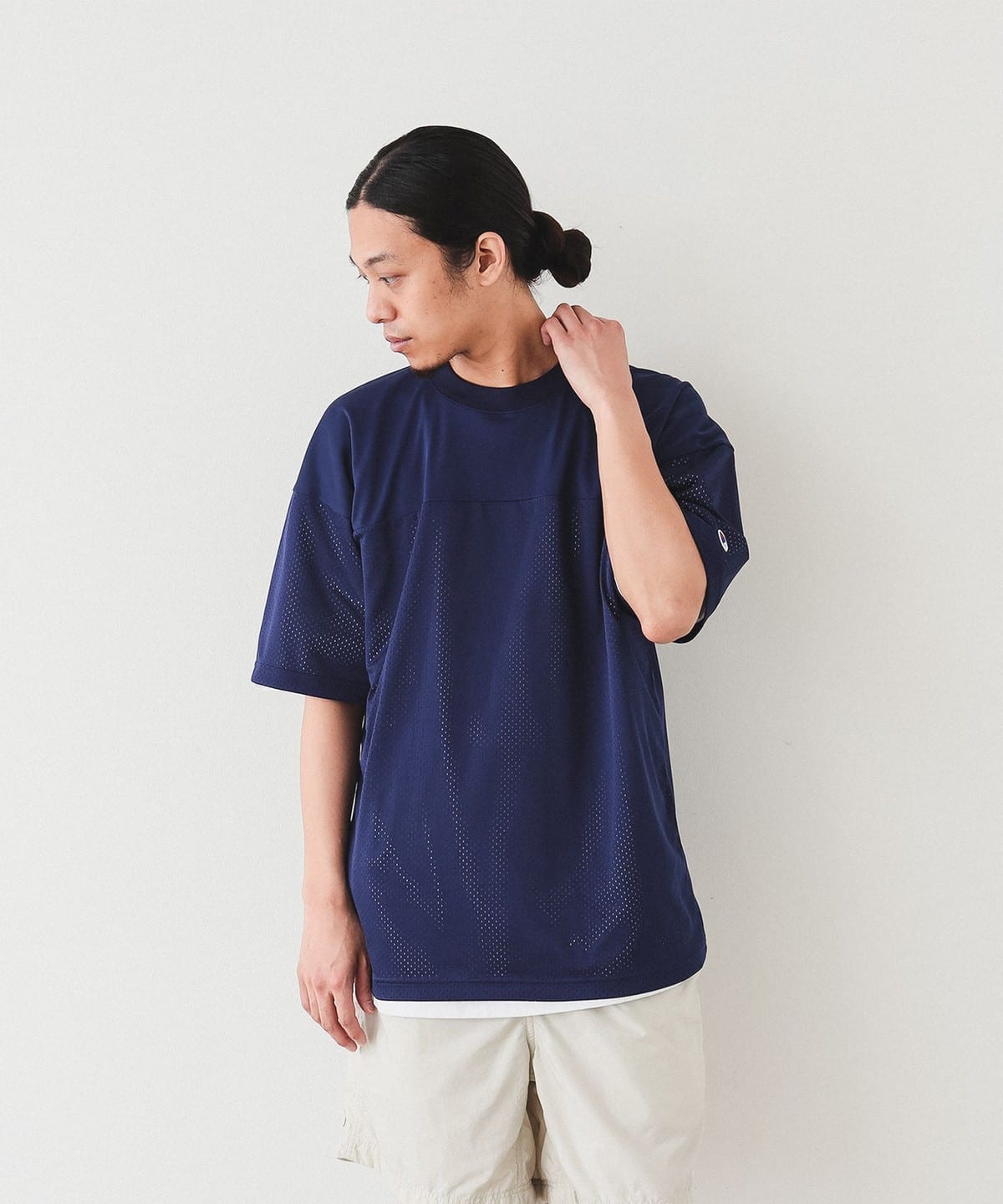 【アウトレット】Champion × BEAMS / 別注 メッシュ フットボール