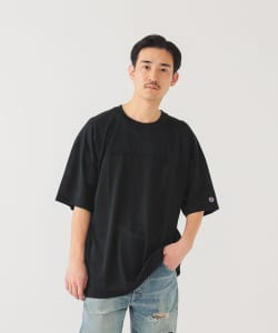 ▲Champion × BEAMS / 別注 メッシュ フットボール Tシャツ