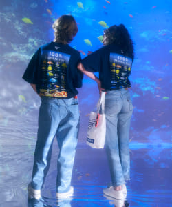 ▲Columbia PFG × BEAMS / 別注 LOGRIVER II BMS T-SHIRT