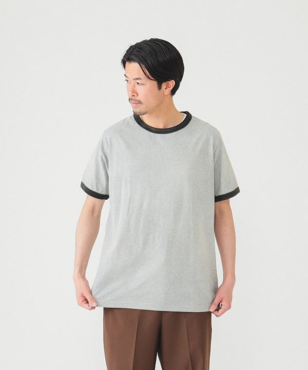 BEAMS（ビームス）【アウトレット】BEAMS / フェード リンガーTシャツ