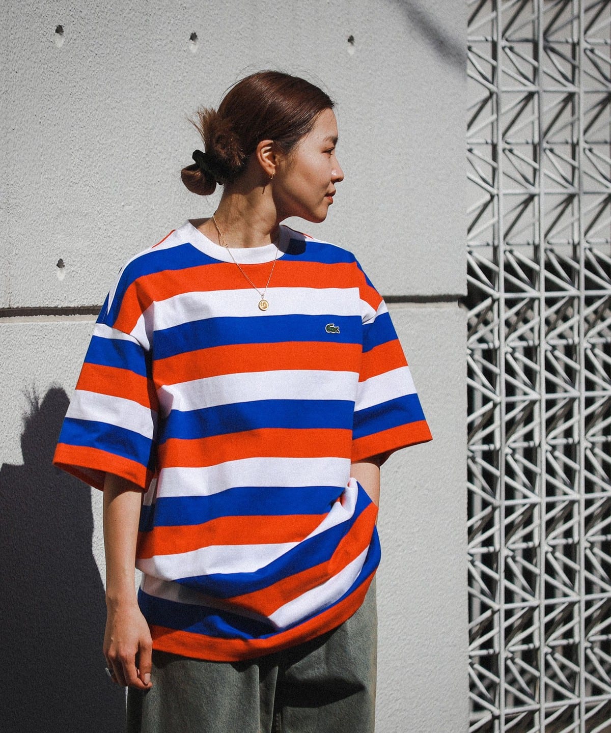 BEAMS（ビームス）LACOSTE for BEAMS / 別注 ボーダー Tシャツ（T
