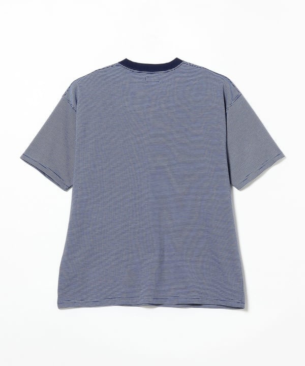 BEAMS [BEAMS] BEAMS / Micro border T-shirts (T-shirts, cut-and-sew