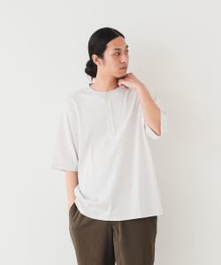 ▲BEAMS / ルーズフィット ヘンリーネック Tシャツ