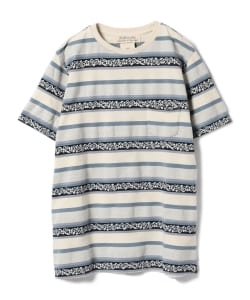 ▲REMI RELIEF × BEAMS PLUS / 別注 インディゴ ジャカードTシャツ