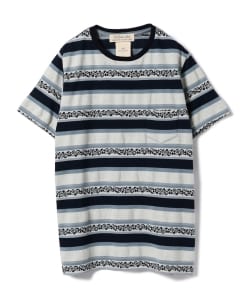 ▲REMI RELIEF × BEAMS PLUS / 別注 インディゴ ジャカードTシャツ