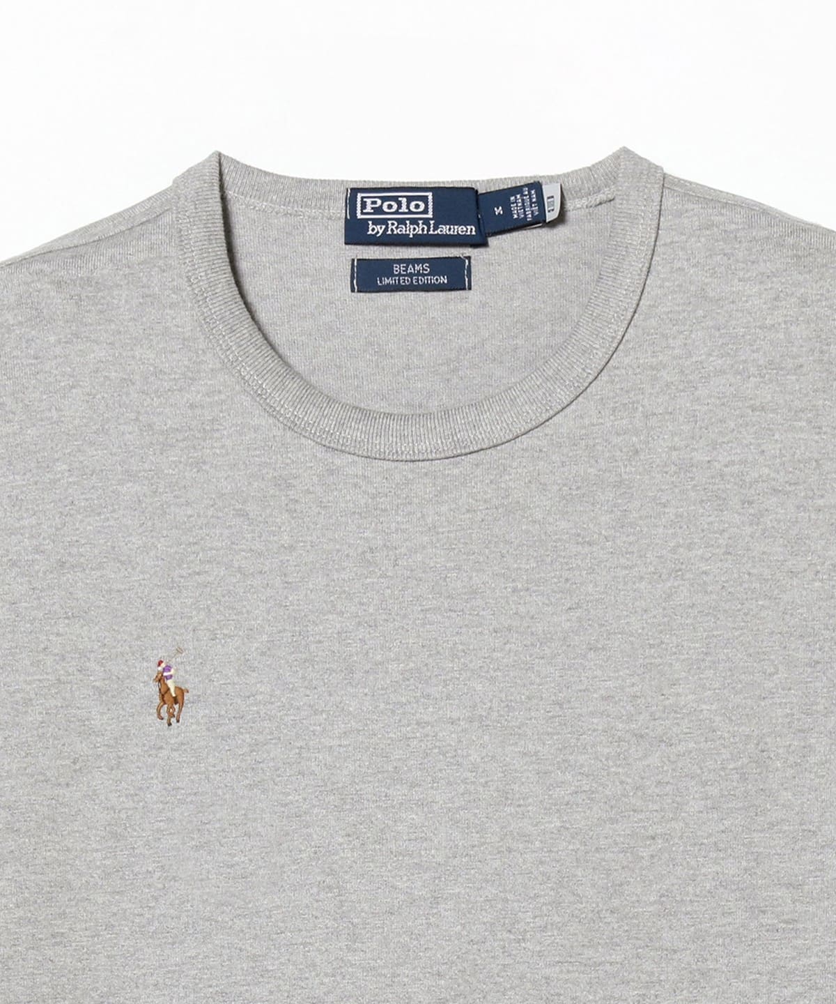 BEAMS（BEAMS）POLO RALPH LAUREN for BEAMS /別注T 卹灰色（T 卹/裁剪