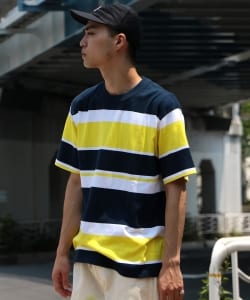 ▲BEAMS / ランダムボーダー クルーネックTシャツ