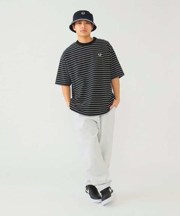 BEAMS（ビームス）FRED PERRY × BEAMS / 別注 ボーダー ピケ Tシャツ 