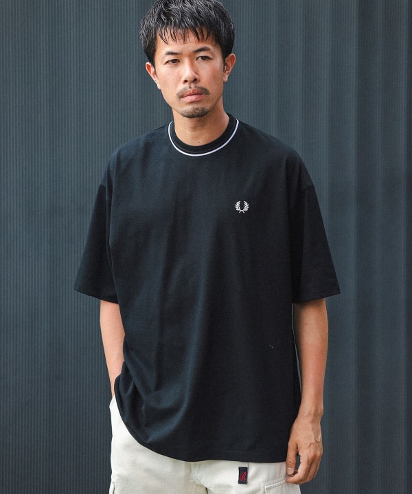 BEAMS（ビームス）【別注】FRED PERRY / オーバーサイズ ピケ Tシャツ（Tシャツ・カットソー Tシャツ）通販｜BEAMS