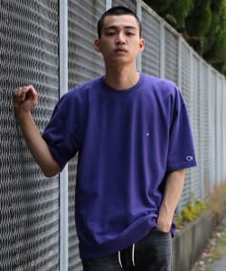 ▲Champion × BEAMS / 別注 リバースウィーブ Tシャツ