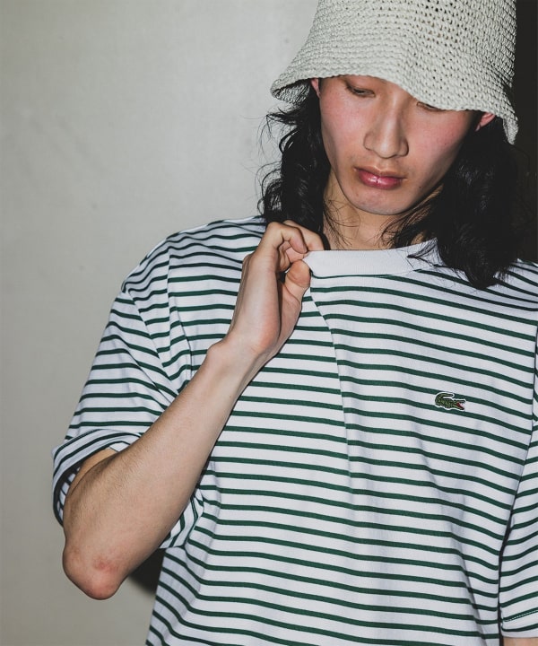 BEAMS（ビームス）LACOSTE for BEAMS / 別注 細ピッチ ボーダー T ...