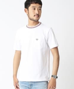 ▲FRED PERRY×BEAMS / 別注 鹿の子ラインTシャツ