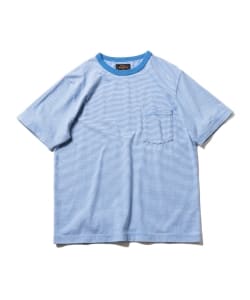 ▲BEAMS PLUS / 細ボーダー ポケット Tシャツ
