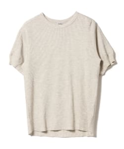 ▲Healthknit × BEAMS PLUS / ミリタリーワッフル 半袖Tシャツ