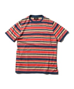 ▲BEAMS PLUS / マルチボーダーTシャツ