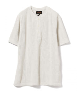 ▲BEAMS PLUS / ワッフル ヘンリーネック Tシャツ