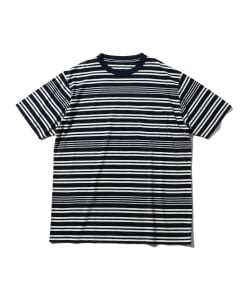 ▲BEAMS PLUS / インディゴボーダーTシャツ