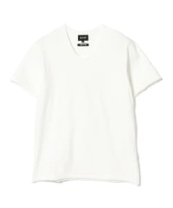 ▲BEAMS / 天竺 カットオフ Uネック Tシャツ