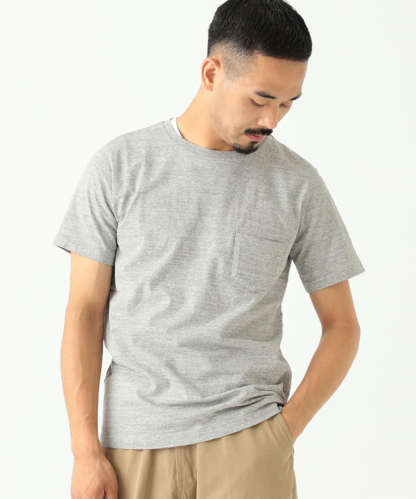 Beams Plus ビームス プラス Remi Relief Beams Plus 別注 ポケットtシャツ ヘザーグレー Tシャツ カットソー Tシャツ 通販 Beams