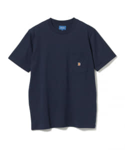▲BEAMS / ワンポイントロゴ刺繍 クルーネック Tシャツ