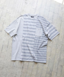 ▲BEAMS / クレイジー パネル ボーダー Tシャツ