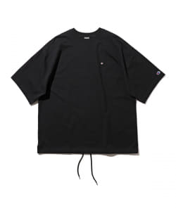 ▲Champion × BEAMS / 別注 ビッグ フェイク Tシャツ