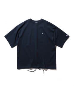 ▲Champion × BEAMS / 別注 ビッグ フェイク Tシャツ