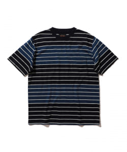 ▲BEAMS PLUS / インディゴボーダー Tシャツ