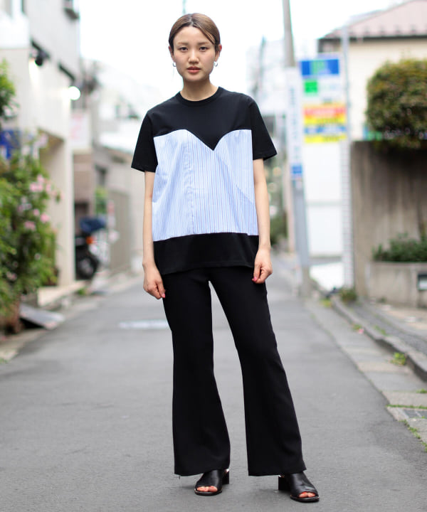 BEAMS T（ビームスT）【アウトレット】ALOYE / Shirt Fabrick Tシャツ