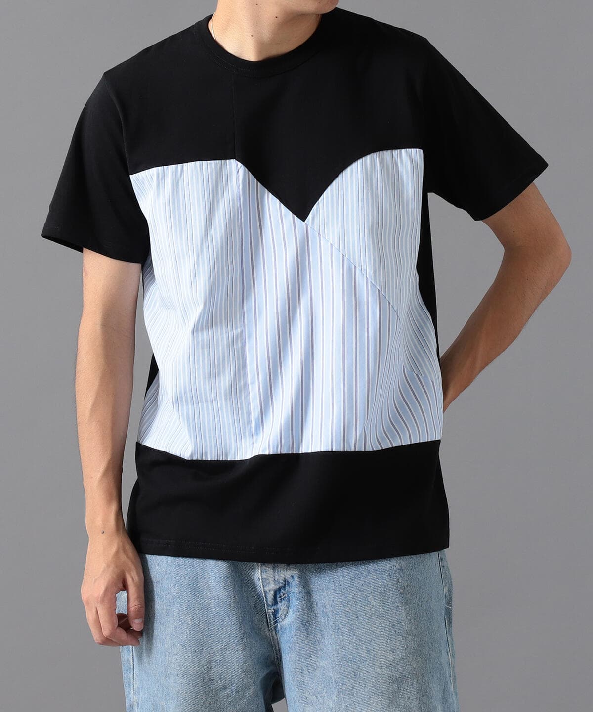 BEAMS T（ビームスT）【アウトレット】ALOYE / Shirt Fabrick Tシャツ