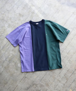 ▲Champion × BEAMS / 別注 3tone Reverse Weave(R) Tee