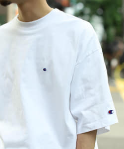 ▲Champion × BEAMS / 別注 Big Fake Tee