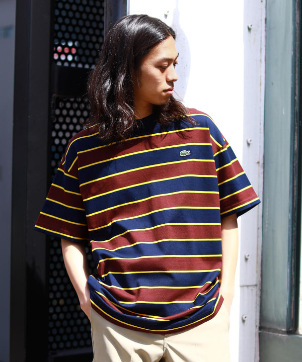 BEAMS（ビームス）【アウトレット】LACOSTE for BEAMS / 別注 Border T