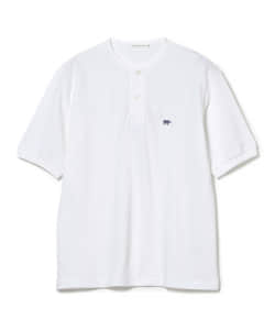 ▲Scye / Cotton Pique Henley Neck Shirt
