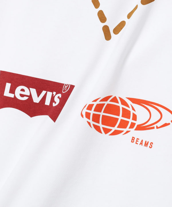 Levi【限定】LEVI'S BEAMS SUPER WIDE LOGO T-SHIRT