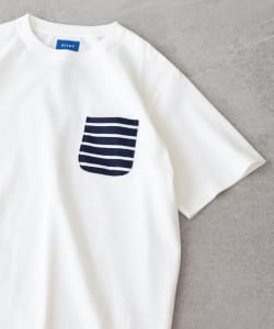 ▲BEAMS / ボーダー ポケット Tシャツ