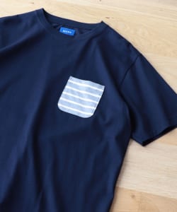 ▲BEAMS / ボーダー ポケット Tシャツ
