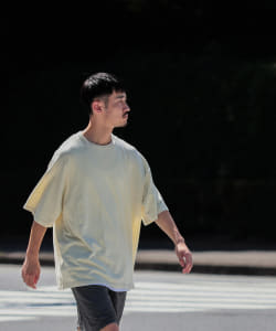 ガーメントダイ ネップ ルーズ Tシャツ