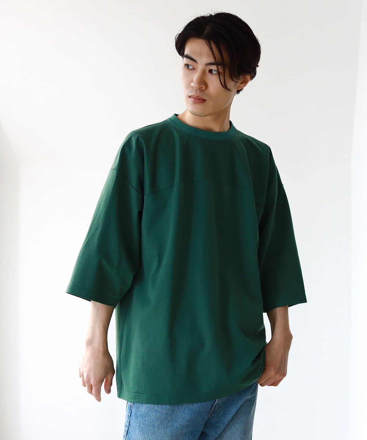 フットボール Tシャツ Tシャツ・カットソー MEN GREEN L フットボール Tシャツ Tシャツ・カットソー MEN GREEN L
