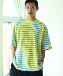 ▲鹿の子 ボーダー ビッグ Tシャツ