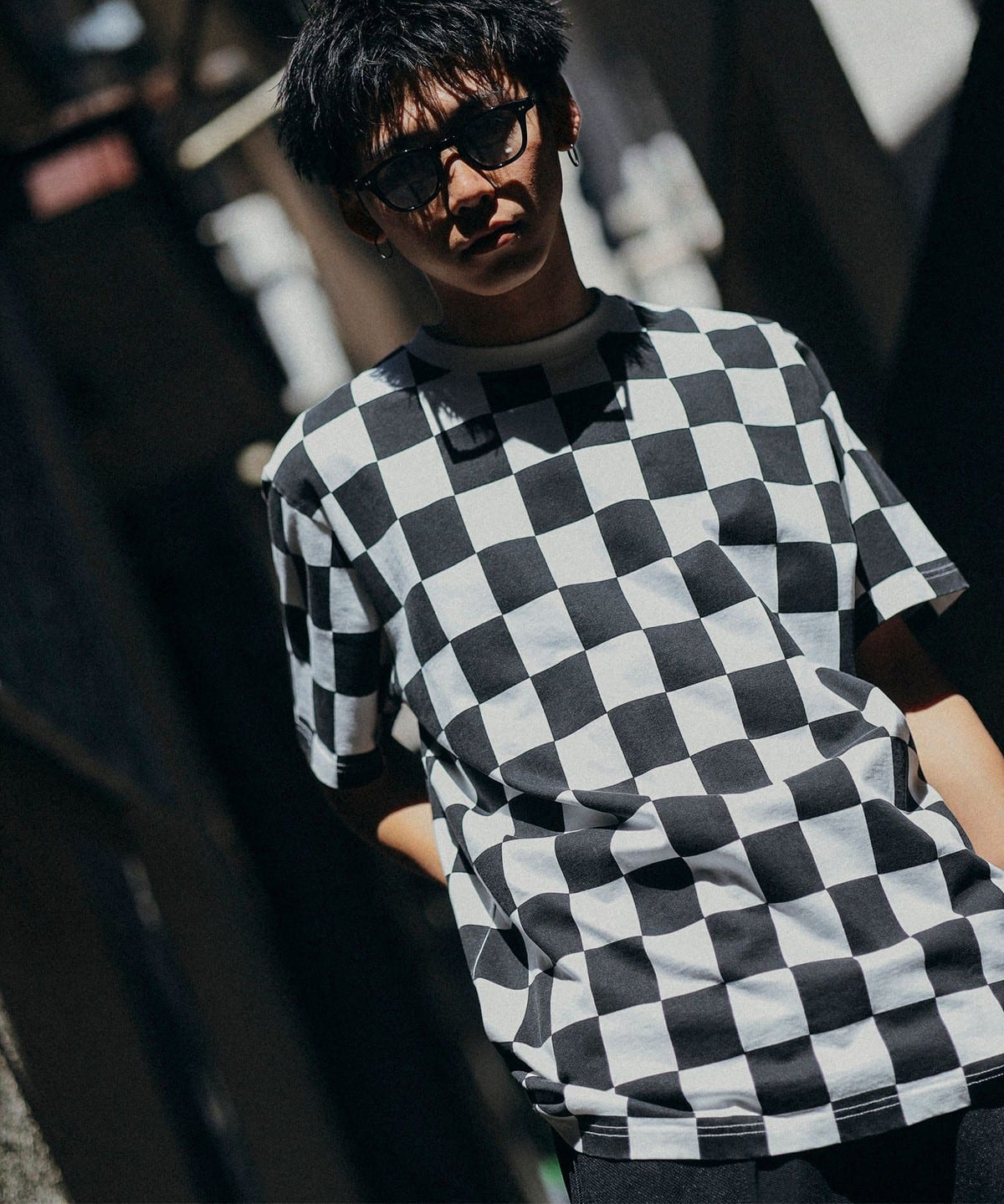 BEAMS（ビームス）チェッカーフラッグ Tシャツ（Tシャツ