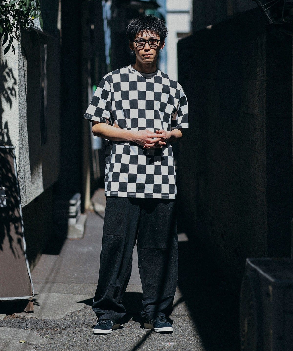 BEAMS（ビームス）チェッカーフラッグ Tシャツ（Tシャツ・カットソー T