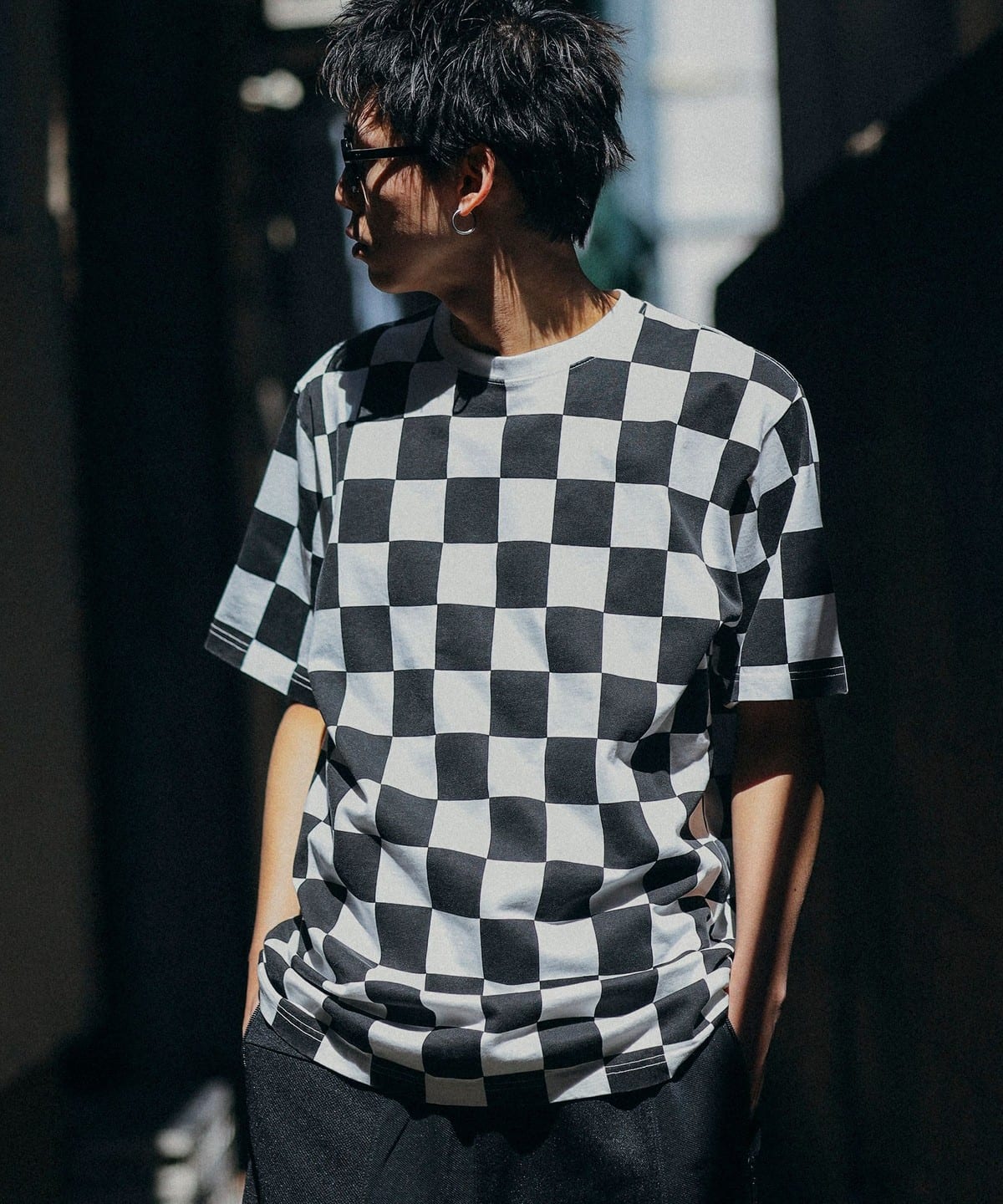 ビームス チェック柄ロッカーバッグ qd1473-01_1.jpg