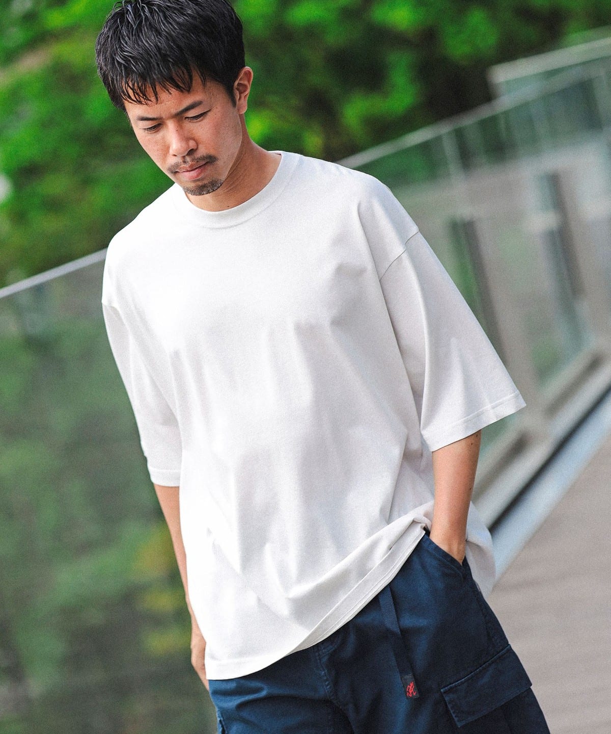 BEAMS (BEAMS)【限時特賣】寬鬆絲光T卹(T卹、裁剪縫製T卹)特賣