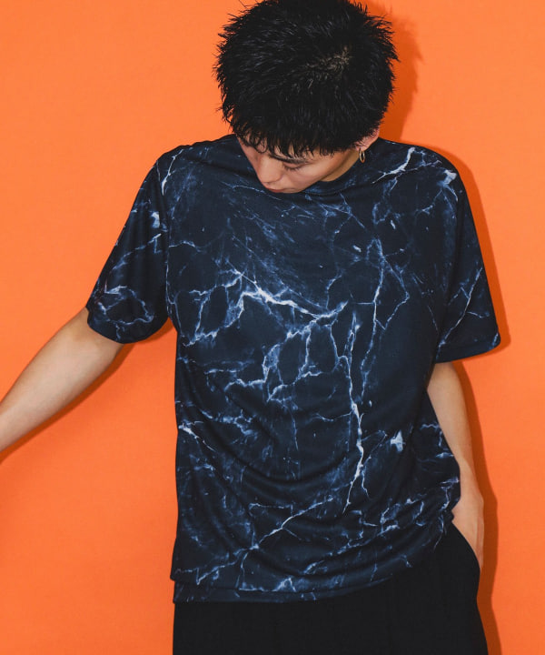 ADRER tシャツ comfortable mesh high stretch big pullover