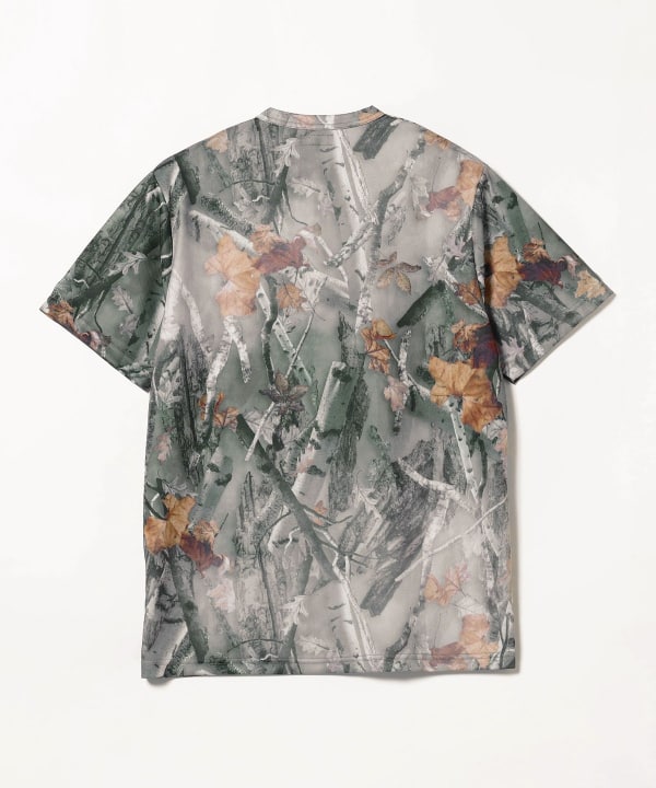吸水速乾 メッシュ プリント ルーズTシャツ