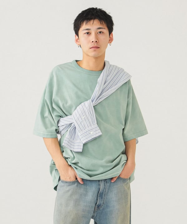 BEAMS Wide Fit Fade Crew Neck T-BEAMS (T-shirts/Cut and Sew